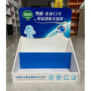 Great Variety Of Styles Custom Logo Cardboard Cosmetics Product Display Stand Counter Display For Retail