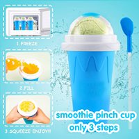 Gobelet Magique pour Slushie Congelée TIK TOK, Gobelet à Presser en Silicone de Qualité Alimentaire