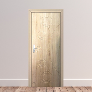 ประตูตู้พีวีซีแบบเลื่อน MDF 3D ทันสมัยสำหรับโรงแรมและอพาร์ทเมนท์สำเร็จรูปผลิตจากโรงงานเวียดนาม - Product Image 1