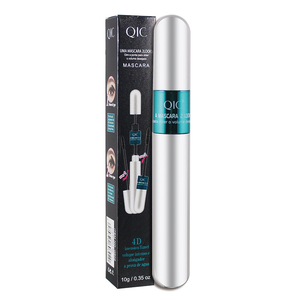 QIC Q802 Rímel Doble Cabezal 2 en 1, Rizado Denso 4D, Anti-Manchas, Sin Aceite, Negro, Resistente al Agua y al Sudor, Larga Duración, Natural - Product Image 6