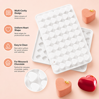 Akoko Multi-Link Outil de cuisson pour sandwich à dessert occidental français Petit coeur Mousse Moule en silicone pour gâteau Outils pour gâteau
