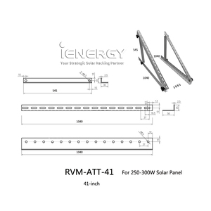 Support de panneau solaire pliable en forme de Triangle, 41 pouces, pour montage sur toit solaire durable - Product Image 6
