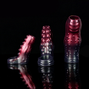 2024 nuovo Design del pene manicotto Extender Silicone Dildo per gli uomini ingrandimento fantasia giocattoli sessuali - Product Image 6