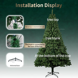 Árbol de Navidad de PVC Encriptado, Ignífugo, Ecológico, de Tamaño Completo, con Punta Puntiaguda, para Hotel o Centro Comercial - Product Image 4