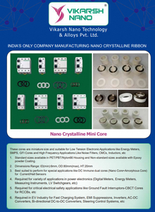 Mini Nano Core Excellent Thermal Stability Nanocrystalline Ribbon <b>Strip</b> Delivering Minimal Core High Saturation <b>Magnetization</b> - Product Image 3