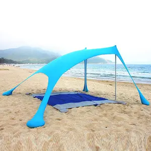 Pabrik produksi tenda naungan pantai matahari tenda naungan ultra ringan portabel tenda naungan pantai
