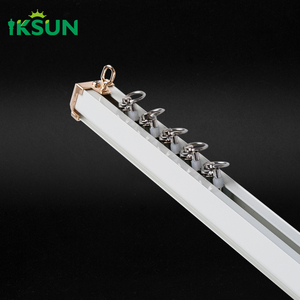 Cheap Price Metal Bracket Heavy Duty Extendable S Fold Aluminium Curtain Track for Project Engineering - Product Image 1