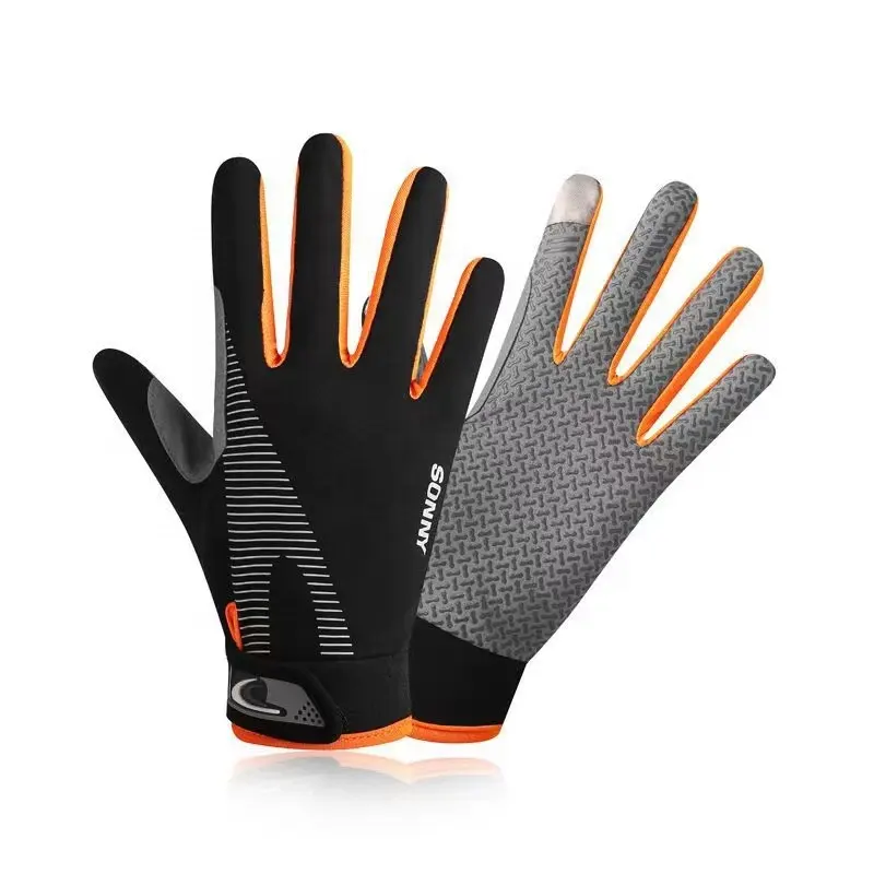 Summer cycling gloves full finger thin breathable touch screen gloves outdoor sports climbing gloves