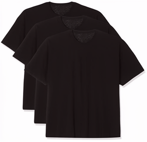T-shirt uni à manches courtes en jersey formel respirant et écologique en polyester/coton 180 g/m², style épaules tombantes - Product Image 1