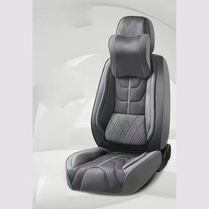 Housses de siège auto universelles en Alcantara de luxe, en cuir et coton, avec coussin en latex, protection premium pour sièges - Product Image 2