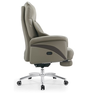 เก้าอี้นวดหนังแท้หรูหราระบายอากาศความร้อนสำหรับเก้าอี้ประธานซีอีโอสไตล์ใหม่ - Product Image 2