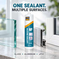 Scellant en silicone transparent de 310 ml, imperméable, flexible, industriel