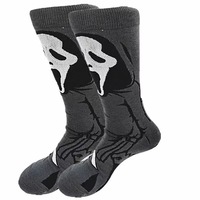 Chaussettes unisexes amusantes et créatives en polyester pour hommes, motif bande dessinée, style anime, pour l'été