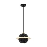 Lustre moderne minimaliste créatif personnalité planète, petit restaurant, bar, chambre à coucher, lampe de chevet, hauteur réglable, aspect ciment