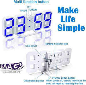 Reloj Despertador Digital Metálico al por Mayor, Silencioso, para Estudiantes, de Escritorio, con LED de Alto Volumen - Product Image 5