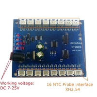 Enregistreur sans papier BSSY)NT28B16 canaux RS485, collecteur de température Modbus RTU, 10K/20K/50K/100K B3950, capteur NTC