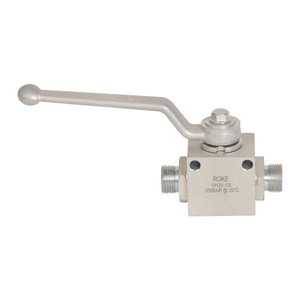 Válvula de Bola de Tres Vías ROKE de 1/2 Pulgada con Rosca Externa para Uso Industrial de Alta Presión - Product Image 5