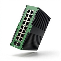 Nuevo y Original Switch PoE Industrial Gestionado Gigabit, 16 Puertos PoE, 2 Ranuras SFP para Fibra Óptica, Switch de Grado Industrial con Gestión