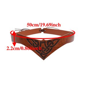 Bandeau en cuir à nœud celtique Viking - Couronne médiévale <span class=keywords><strong>nordique</strong></span> LARP Ren Faire pour Cosplay - Product Image 6