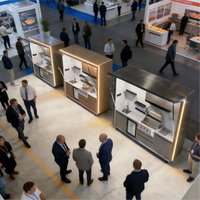 Cuisine extérieure moderne et modulaire avec armoires en alliage d'aluminium, crédence en granit, grill et évier étanches