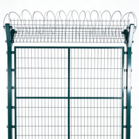 Grille de clôture métallique anti-escalade robuste de qualité supérieure, filet de sécurité haute performance pour la défense du périmètre extérieur des aéroports