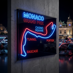 Letrero de Neón Personalizado del Circuito de <span class=keywords><strong>la</strong></span> Sarthe Le Mans, Caja de Luz LED para Pista de Carreras de 24 Horas, Decoración Industrial para Cuartos de Hombre y Bares - Product Image 4