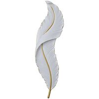 Appliques Murales D'Intérieur Créatives et Modernes Motif Plume, Lampes Murales LED Décoratives en Résine de Haute Qualité pour Projets Hôteliers, Villas et Maisons, 220V