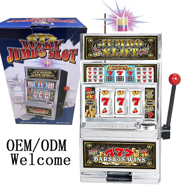 Game Machine Lucky Sevens Family Slot Machines Desktop Casino Games Toy Practical Coin Piggy Bank Jackpot Jumbo Slot Machine Toy