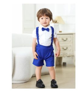 Bébé garçon anneau porteur vêtements <span class=keywords><strong>costume</strong></span> bretelles baptême tenue anniversaire Festival enfant en bas âge garçons vêtements ensemble 1 2 3 4 5 6 ans - Product Image 4
