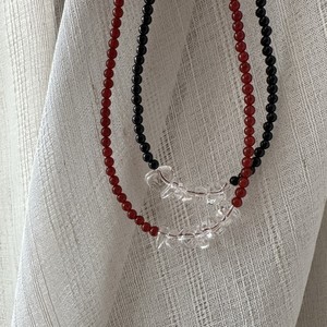 สร้อยคอชุบลูกปัดแฟชั่นหลากสีสำหรับผู้หญิงโซ่กระดูกไหปลาร้าเงินแท้ S925สไตล์เกาหลี - Product Image 5