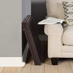 <span class=keywords><strong>Barrière</strong></span> de <span class=keywords><strong>sécurité</strong></span> pour animaux de compagnie en bois, moderne, autoportante, 24 pouces de hauteur, pour chats, chiens, oiseaux, pliable, extensible, utilisation intérieure, avec <span class=keywords><strong>barrière</strong></span> pour portes et escaliers - Product Image 3