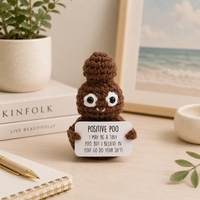 Muñecos de Animales Hechos a Mano al por Mayor, Muñecos de Ganchillo Emocionales y Positivos, Adornos de Incentivo, Juguetes de Ganchillo para Regalos de Apoyo