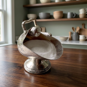 Decorative Metal Swan Shaped Salt Cellar with Spoon for Tabletop Dining Kitchen Decor and Elegant Seasoning Storage - Product Image 2