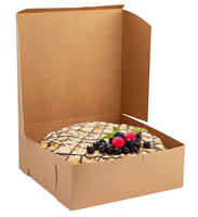 Boîte de macaron en carton kraft compostable Emballage de gâteau UV Aimant en relief pour produits de boulangerie Donut Cupcake Stockage de pain