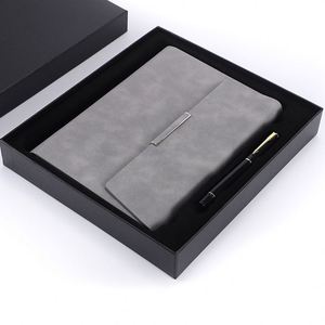 Cuaderno con Cubierta A4 A5 A6, Diario y Set de Regalo con Bolígrafo Promocional, Cuaderno Impreso de Cuero PU Premium, Cuero de <span class=keywords><strong>Yerba</strong></span> Mate - Product Image 4