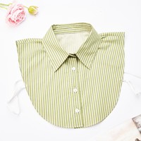 Col détachable brodé animalier pour femme, en polyester, style rétro, accessoire de mode pour chemisier, vente en gros