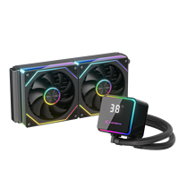 Refroidisseur de processeur liquide Gamer-X 240/360 mm, refroidissement par eau pour PC, radiateur avec écran LCD, roulement à fluide 3 broches, AM4 AM5 Intel LGA115X/1200