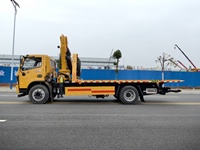 Grúa de Remolque de Servicio Pesado 3-5-8-10T con Plataforma Plana y Cabrestante de 5t, Brazo de Soporte Trasero de 6t, Grúa Montada en Camión