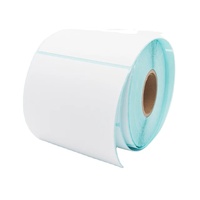 Rollo de etiquetas térmicas directas a escala de 58mm blanco personalizado 58x60 58x40 pegatina de código de barras autoadhesiva para etiquetas de envío