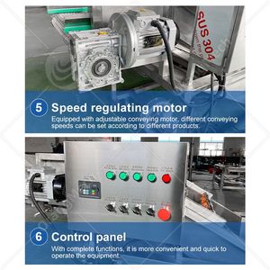 ORME Racine industrielle Date Carotte Pomme de terre Gingembre propre Machine à laver les fruits Equipement de lavage des légumes - Product Image 5