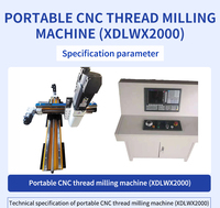 XDDBX Fraiseuse de filetage CNC portative horizontale