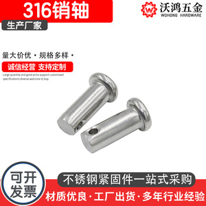 Pasadores de Acero Inoxidable 316 Wohong GB882, Cabeza Plana con Orificio M3 M12, Uso General - Product Image 4