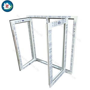 Bonne isolation impact fenêtres anti-ouragan Upvc pvc fenêtres et portes à battant pour <span class=keywords><strong>les</strong></span> maisons - Product Image 4