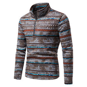 Hiver Custom Teens New Boys Long Sleeved Men's Patterned Jacquard Knitwear Casual Pullover Men's Sweater - Product Image 3