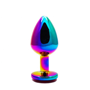 Fabrik lieferant Neuankömmling Rainbow Butt Plug <span class=keywords><strong>Anal</strong></span> Sexspielzeug für Erwachsene - Product Image 5