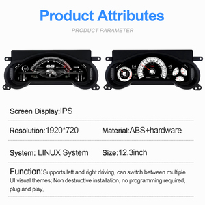 ชุดหน้าปัดดิจิตอล NaviHua สำหรับรถยนต์โตโยต้า FJ Cruiser ปี 2008-2023 จอ LCD แสดงความเร็ว แบบเสียบใช้งานได้ทันที - Product Image 3