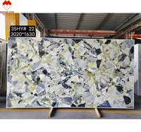 Plaque d'onyx jadeite froide translucide, marbre vert forêt tropicale, marbre vert émeraude, onyx pour panneau mural et table