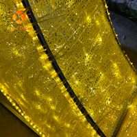 Usine chinoise décoration de vacances grande forme de Led Mubarak croissant d'or Ramadan Eid lune arbre Hilal