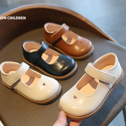 Черные кожаные туфли для девочек, новинка весны 2021, детская обувь принцессы в британском стиле, маленькие туфли в студенческом стиле