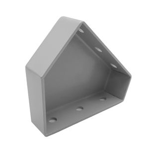 Q235 Metalen Plaat Zilver Spuiten 120-45 Hoek Connector Beugels Buisfittingen - Product Image 1